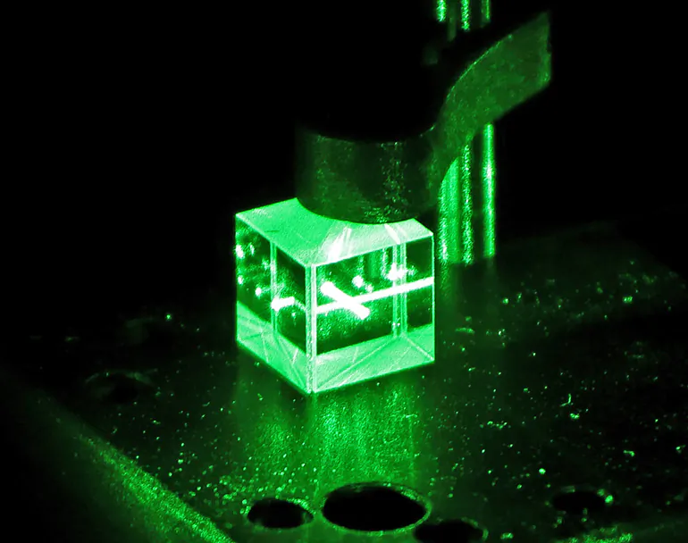 The dream of the researchers is to one day apply the technology to shed light on the spatial structure of biomolecules, such as proteins. (ETH Zurich)