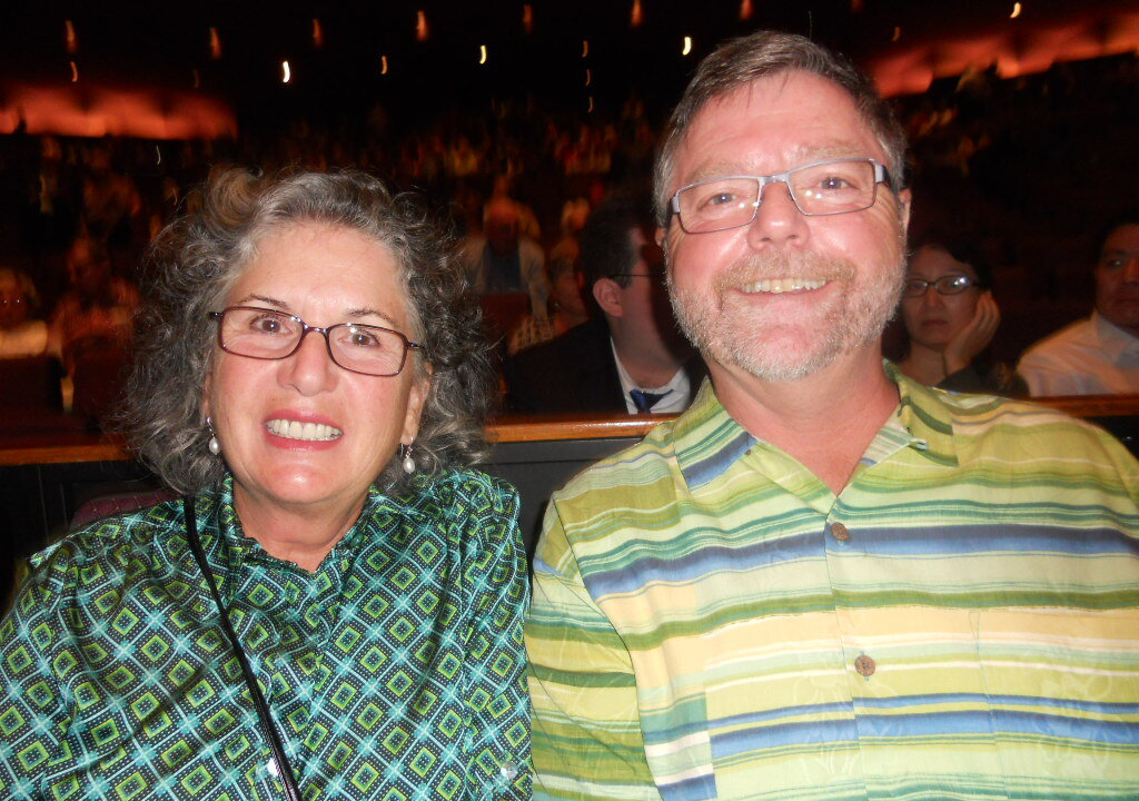 Penny and Dean Viau enjoy the Shen Yun Symphony Orchestra's performance at  Sarasota's Van Wezel Performing Arts Hall, on Oct. 27, 2014. (Edie Bassen/Epoch Times)