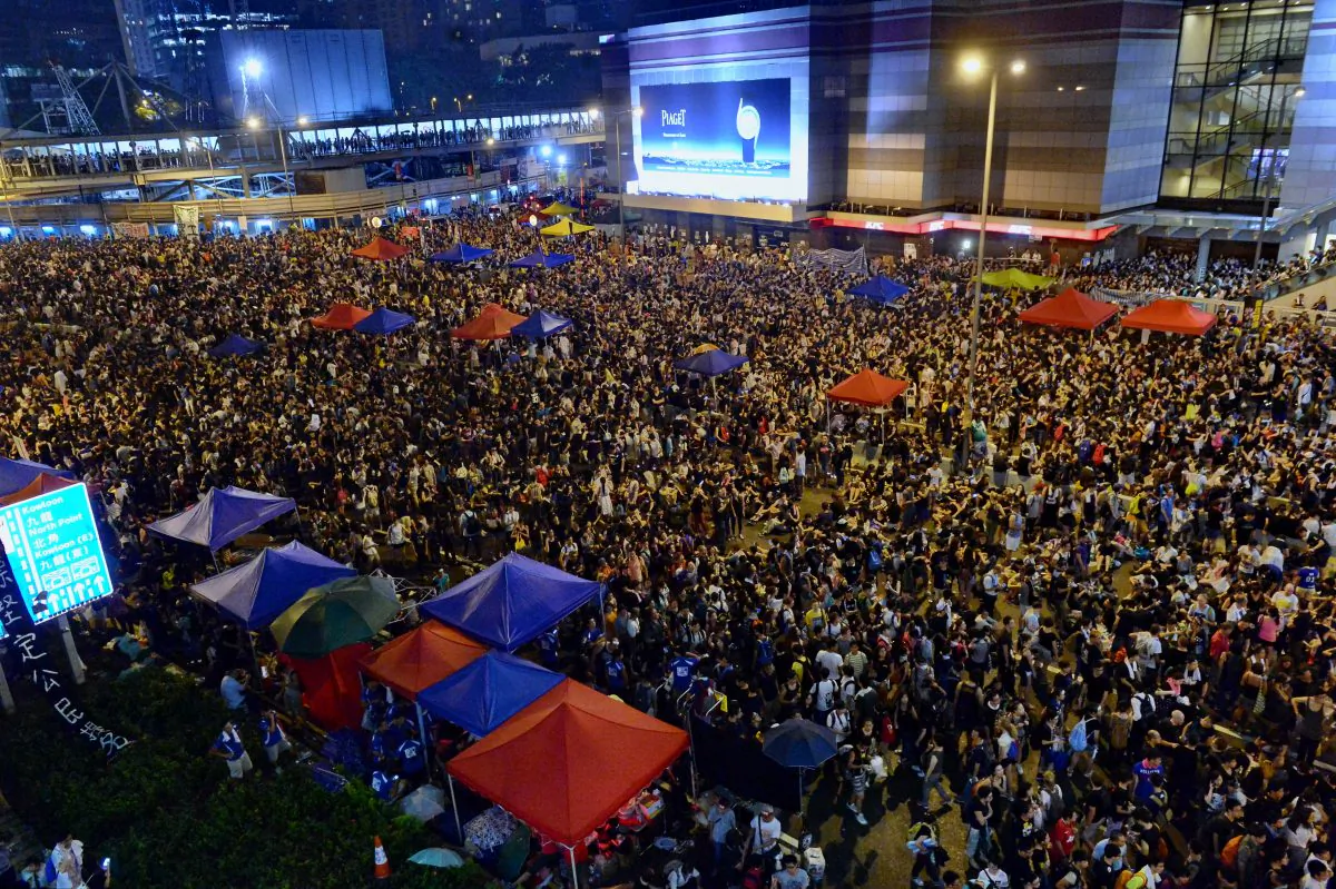 Admiralty, Hong Kong, on Sept. 30, 2014. (Sung Cheung-lung/Epoch Times)