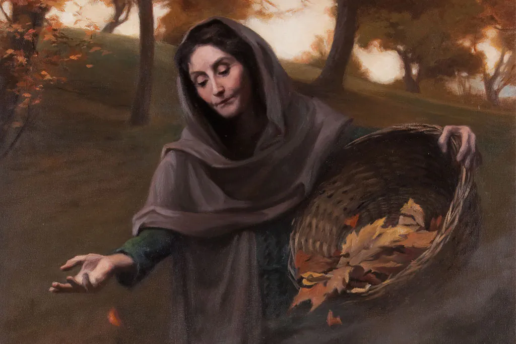 Zoom of the painting “Autunno (Autumn),” 2011, by Maureen Hyde. Oil on Canvas. (Courtesy of Maureen Hyde)