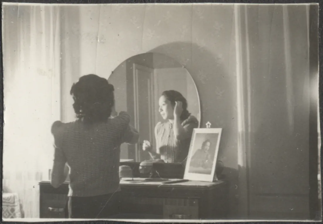 A photograph of Phoebe Chen from the Museum of Chinese in America’s Waves of Identity exhibit. (Museum of Chinese in America)