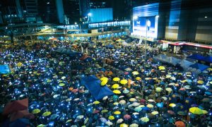 Under the Umbrella: A Hong Kong Occupy Central Photo Montage