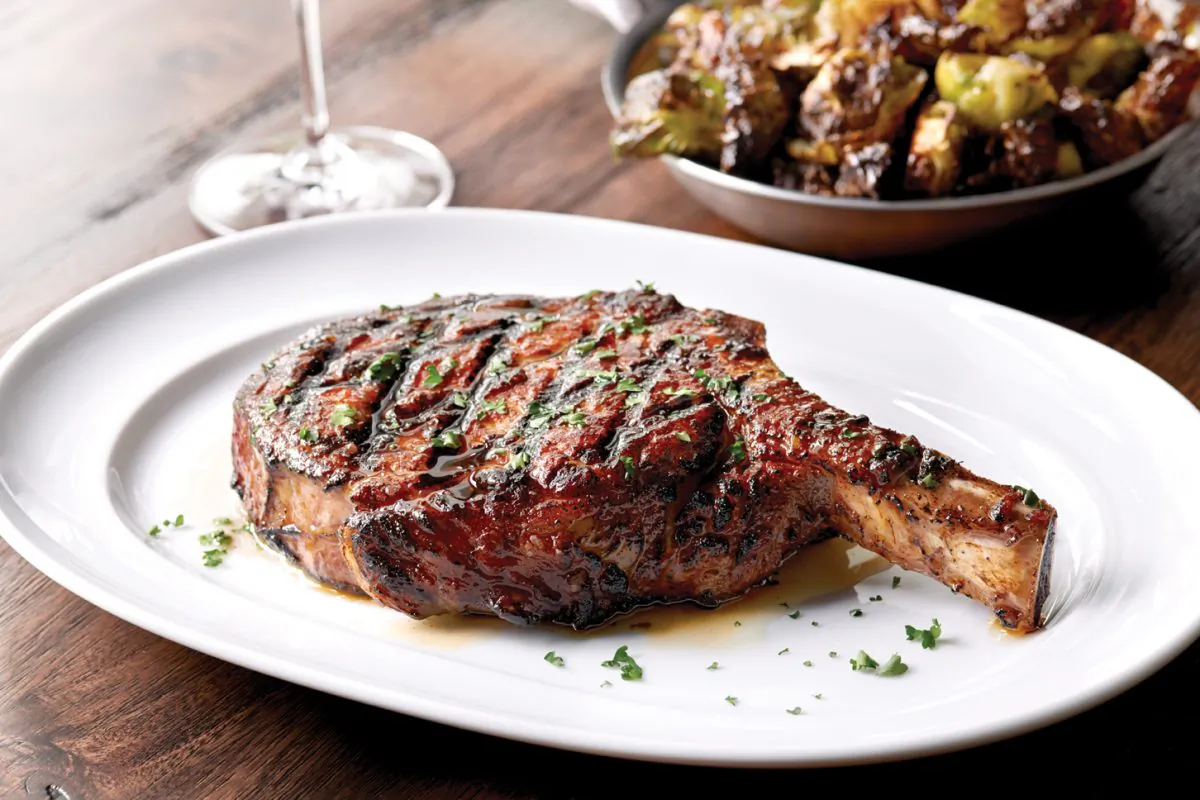 Bone-in ribeye. (Courtesy of Mastro's)
