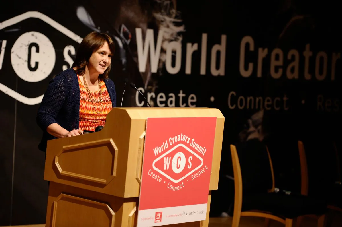 U.S. Register Of Copyrights Maria Pallante speaks at World Creators Summit in Washington, D.C., on June 4, 2013. (Ilya S. Savenok/Getty Images for BMI)