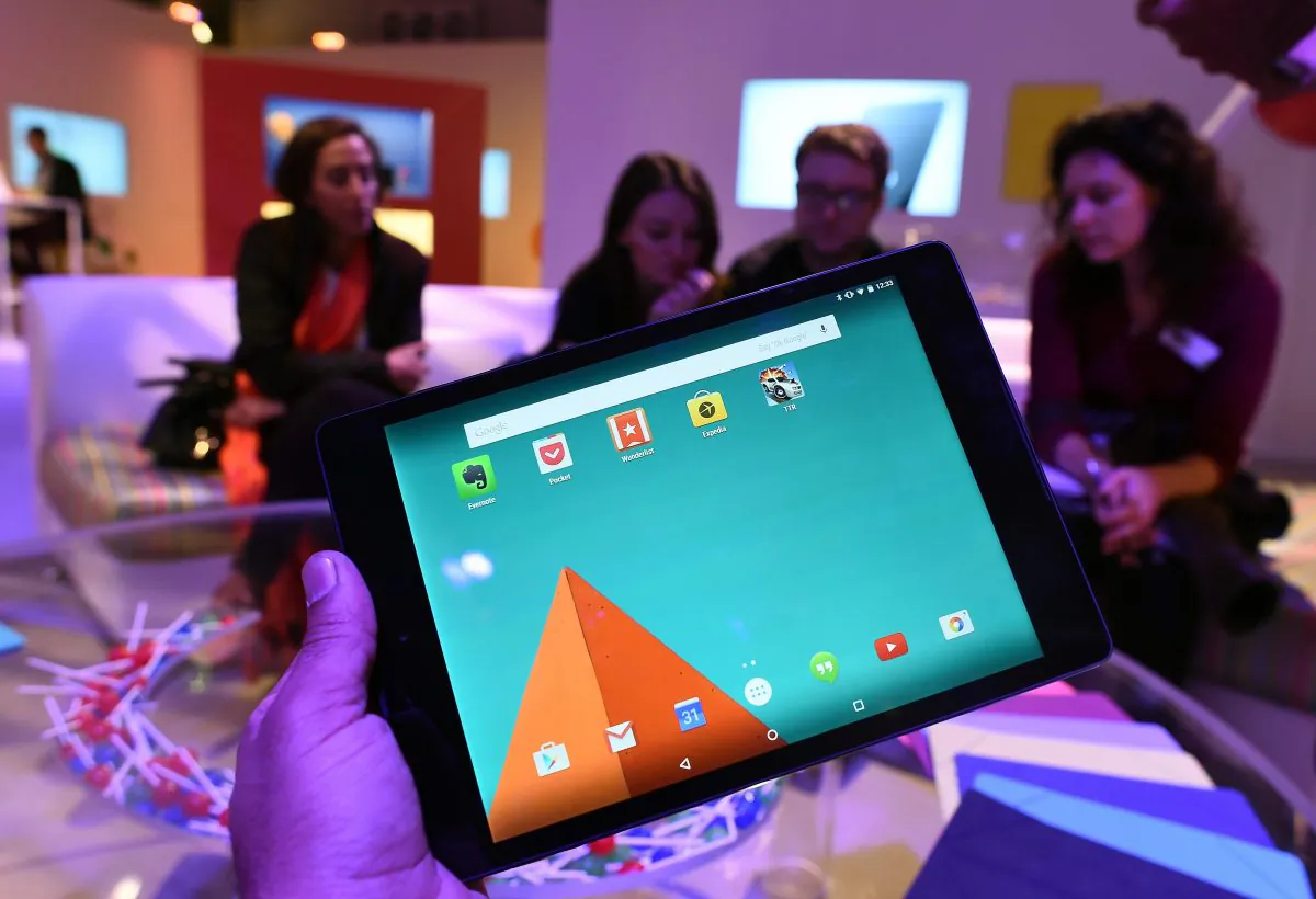 Android 5.1 Lollipop was released this week for most Google Nexus devices, including the Nexus 6, Nexus 5, Nexus 7, and Nexus 10. (Jewel Samad/AFP/Getty Images)