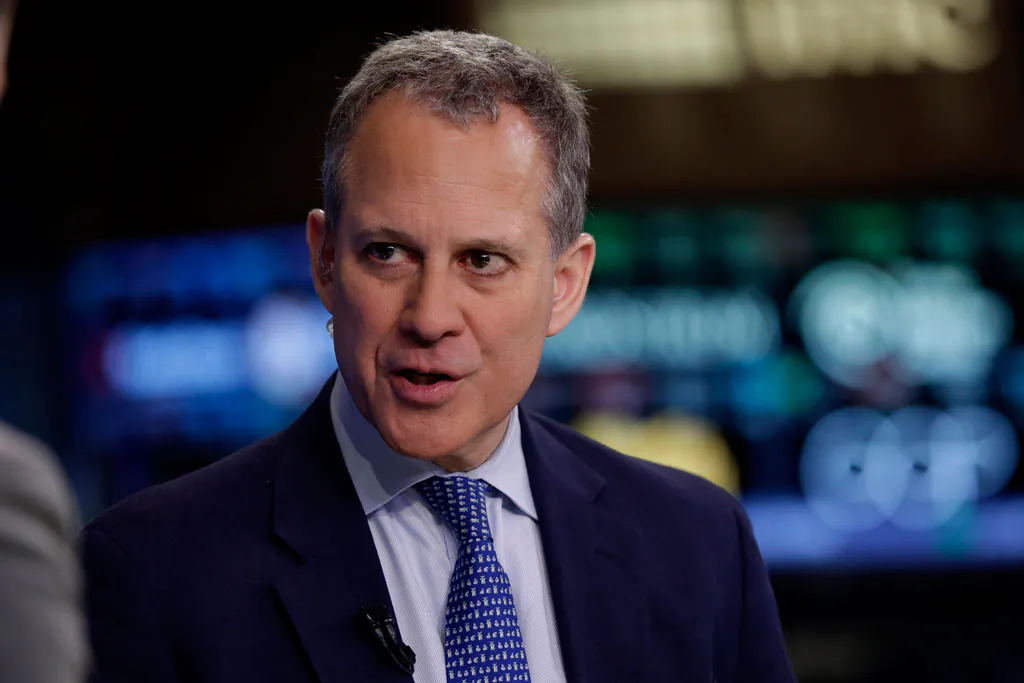 New York State Attorney General Eric Schneiderman in Manhattan, New York, on Aug. 21, 2014. Deductibles and co-payments will be flat but premiums will rise about 4.5 percent for individuals and families during the second year of New York's health exchange, according to state officials. (AP Photo/Richard Drew)