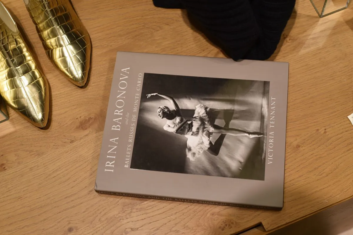 Victoria Tenant's new book "Irena Baronova and the Ballets Russes De Monte Carlo." Ms. Tenant was the guest of honor at a Nov. 7 charity event held at MaxMara in Beverly Hills. (Robin Kemker/Epoch Times)