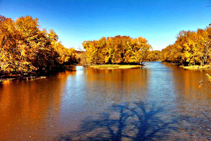 The view of Sturgeon Slough from the platform at the end of the trail (Ted nelson, Traveling ted)
