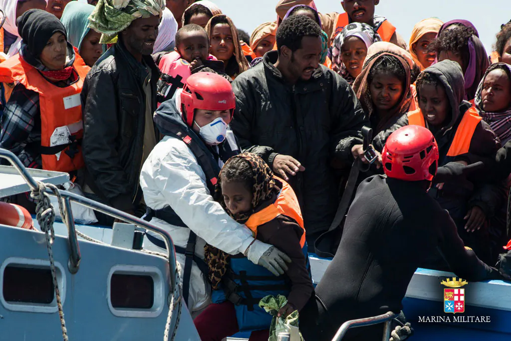 Italian Navy rescuing illegal migrants under ‘Mare Nostrum’ mission. On November 10, President of Italian Chamber of Deputies, Laura Boldrini, expressed her concerns about the European program ‘Frontex.’ (marina.difesa.it)