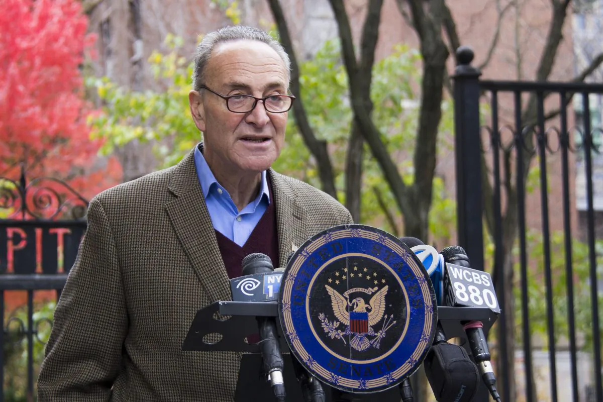 New York Sen. Chuck Schumer. (Shannon Liao/Epoch Times)