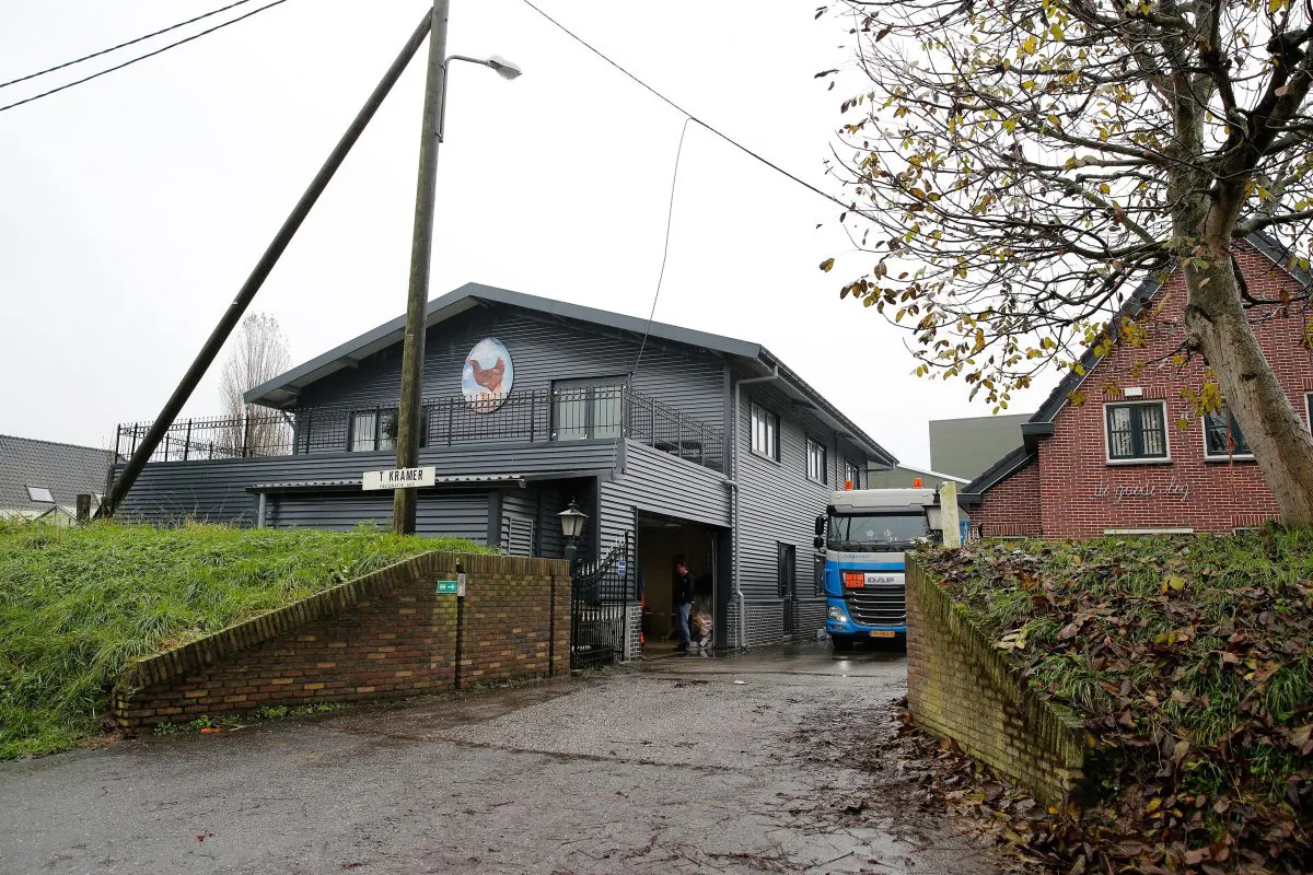 The exterior of the poultry farm in the village of Hekendorp, in The Netherlands on Nov. 16, 2014, where a strain of bird flu was identified. Dutch authorities banned the transport of poultry in and out of the Netherlands after the virus was found. (Bas Czerwinski/AFP/Getty Images)