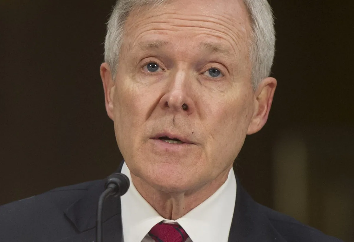 US Secretary of the Navy Ray Mabus testifies on the Defense Authorization Request for the fiscal year 2014 budget during a US Senate Armed Services Committee hearing on Capitol Hill in Washington, DC, on April 25, 2013. (Saul Loeb/AFP/Getty Images)