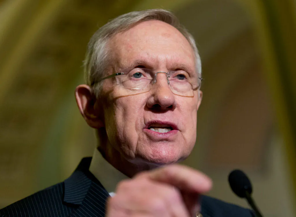 Senate Majority Leader Harry Reid of Nev. speaks during a news conference on Capitol Hill in Washington, Tuesday, Nov. 18, 2014. President Barack Obama does not support a Senate push to approve the Keystone XL oil pipeline from Canada to the Texas Gulf coast, White House press secretary Josh Earnest said Tuesday, hours before a scheduled vote. Republican leaders promised to take it up again next year if the Senate fails to advance the measure, or if Obama vetoes it. (AP Photo/Carolyn Kaster)