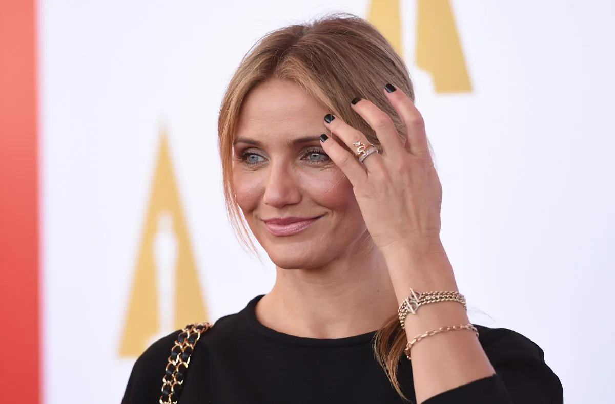Actress Cameron Diaz arrives for a luncheon in celebration of the Hollywood Costume exhibition, at the Wilshire May Company Building in Los Angeles on October 8, 2014. (ROBYN BECK/AFP/Getty Images)