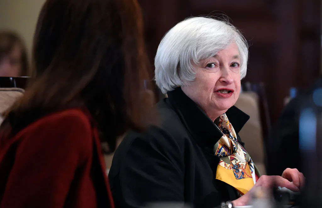 Federal Reserve Chairwoman Janet Yellen speaks during a meeting of the Board of Governors of the Federal Reserve System at the Federal Reserve in Washington on Oct. 22, 2014. The Federal Reserve releases minutes from its October interest-rate meeting on Wednesday, Nov. 19, 2014. (AP Photo/Susan Walsh)