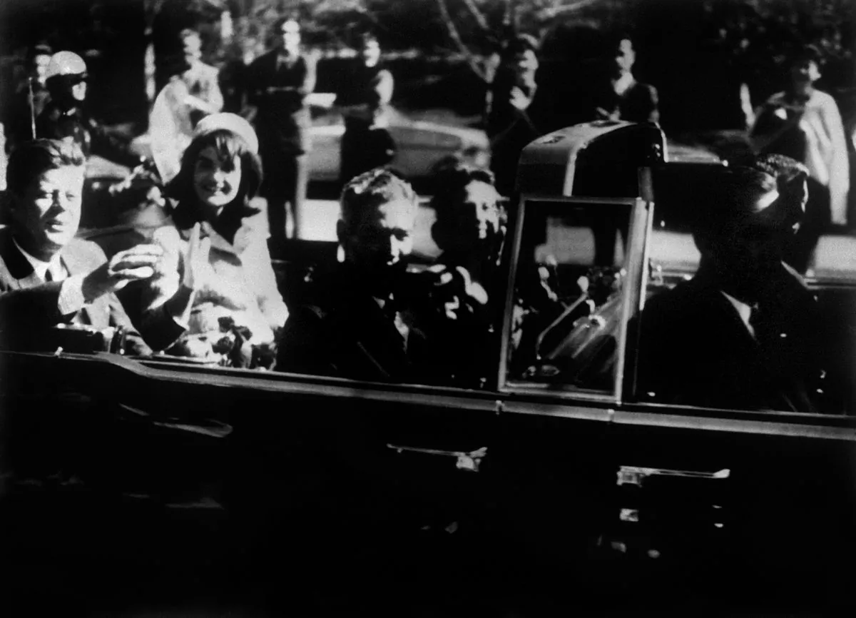 President John F. Kennedy and his wife Jacqueline, shortly before his assassination in Dallas, Texas, on Nov. 22, 1963. (AFP/Getty Images)
