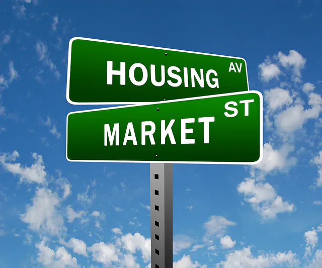 Housing Market Street Sign

