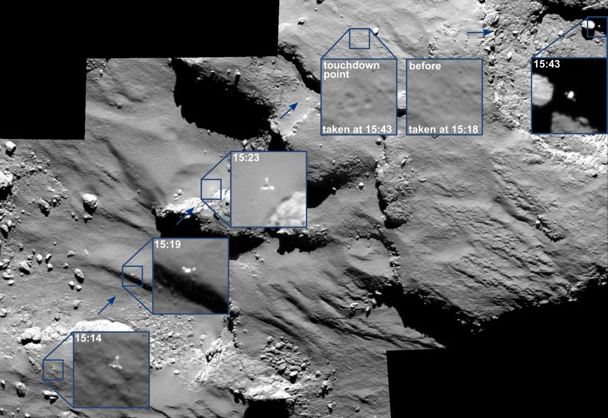 Robot on a comet, that’s all. (ESA/Rosetta/MPS)