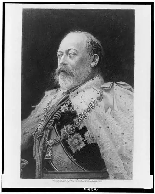 Portrait of King Edward VII. His successful appendicitis just before his coronation made the surgery fashionable. (Franz Raubicheck via the Library of Congress)