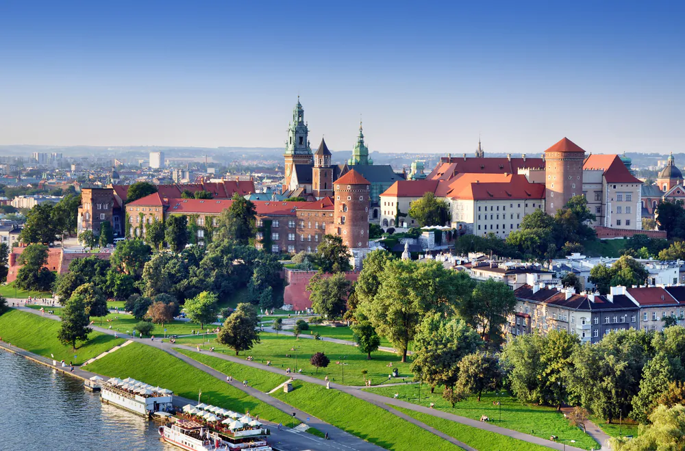 Historic royal Wawel castle in Kracow, Poland via Shutterstock*