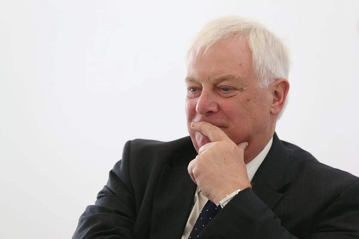 Lord Chris Patten on Sept. 17, 2013 in London, England. Lord Patten, Hong Kong's last British governor, testified before the Congressional-Executive Commission on China on Nov. 20, 2022. (Oli Scarff/Getty Images)