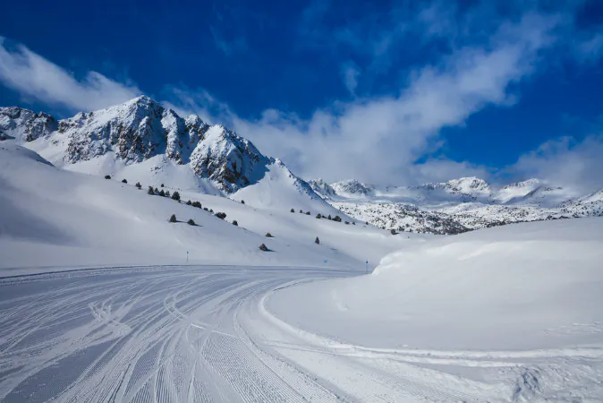 Ski slope in Andorra via Shutterstock*
