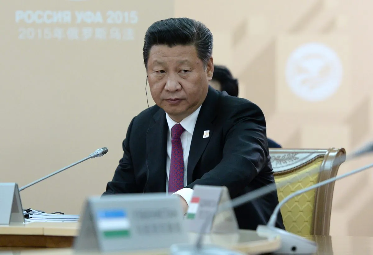 Chinese leader Xi Jinping attends a BRICS summit in Ufa, Russia on July 10, 2015. (Ria Novosti/Getty Images)