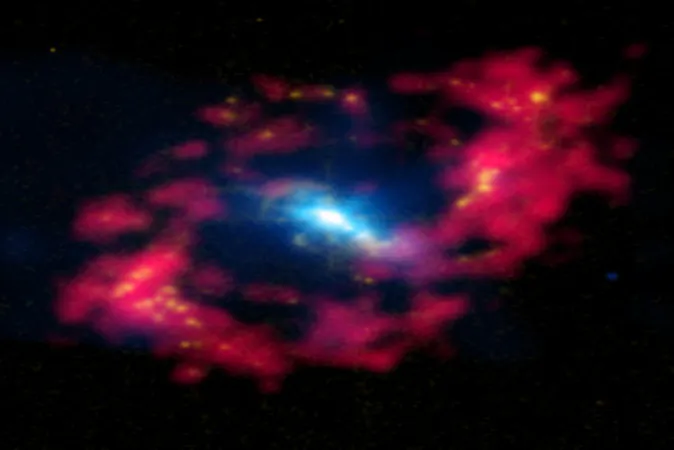 The center of galaxy NGC 4151, dubbed the "Eye of Sauron". (NASA)