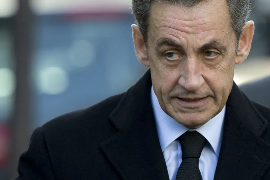 Former French president and candidate for the presidency of French right-wing main opposition party UMP Nicolas Sarkozy arrives to vote for the first round of the election, on Nov. 29, 2014, in Paris. (Kenzo Tribouillard/AFP/Getty Images)