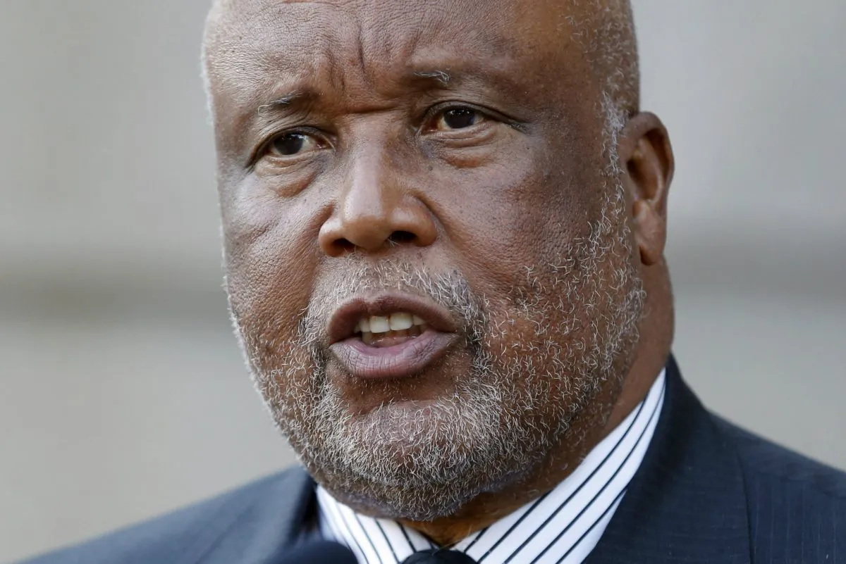 Rep. Bennie Thompson (D-Miss.) speaks in Jackson, Miss., on Oct. 30, 2014. Several members of the Congressional Black Caucus, including Thompson, are urging the Obama administration to withhold federal recognition of the Pamunkey tribe in southeast Virginia because of its history of banning intermarriage with blacks. (Rogelio V. Solis/AP Photo)