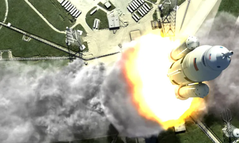 "The idea was to see whether we could make enough fuel to launch rockets and not carry all the fuel and its weight from Earth for the return journey," says Pratap Pullammanappallil. "Methane can be used to fuel the rockets. Enough methane can be produced to come back from the moon." (NASA/MSFC)