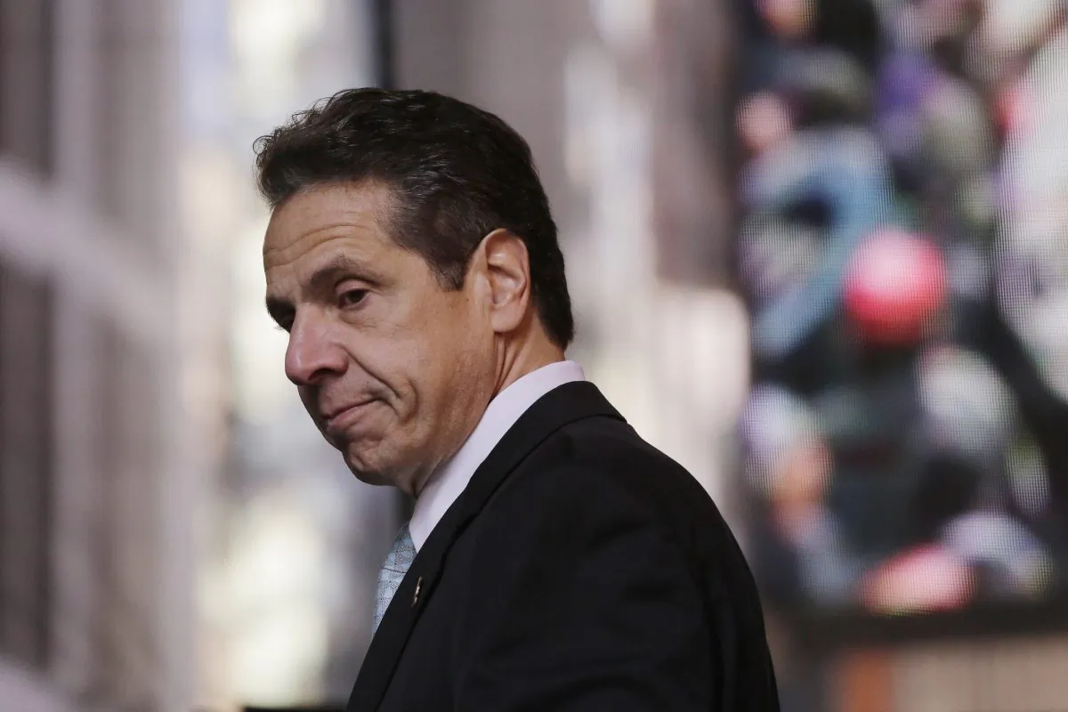 New York Gov. Andrew Cuomo in New York’s Times Square on Nov. 3, 2014. An advocate for the disabled has sued the Cuomo administration for detailed disclosures about crimes against disabled individuals. (AP Photo/Mark Lennihan)