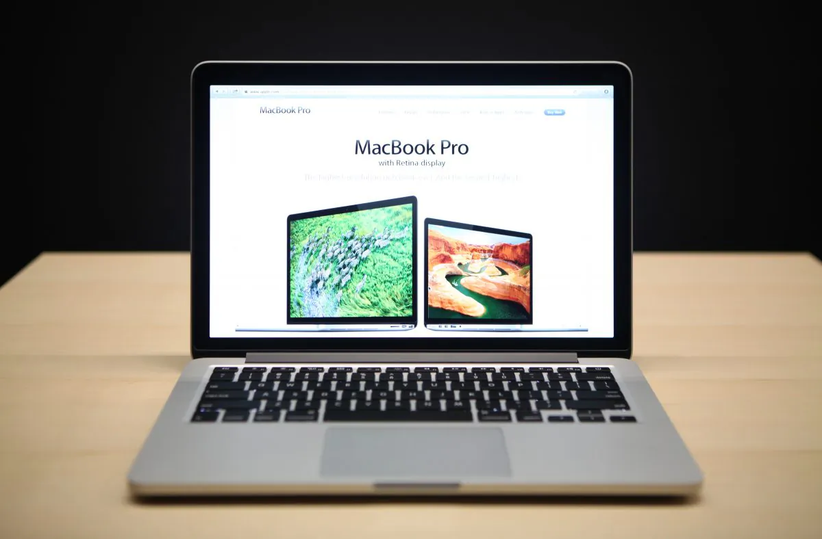 The new 13 inch Macbook Pro with a Retina display is seen during Apple's special event at the California Theatre in San Jose on Oct.r 23, 2012 in Calif. (Kimihiro Hoshino/AFP/Getty Images)