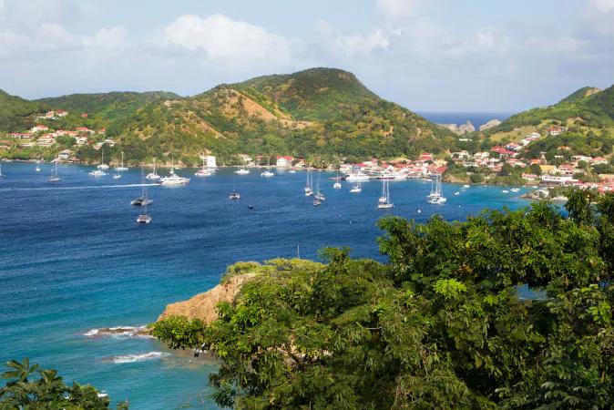 View at the caribbean island Martinique via Shutterstock