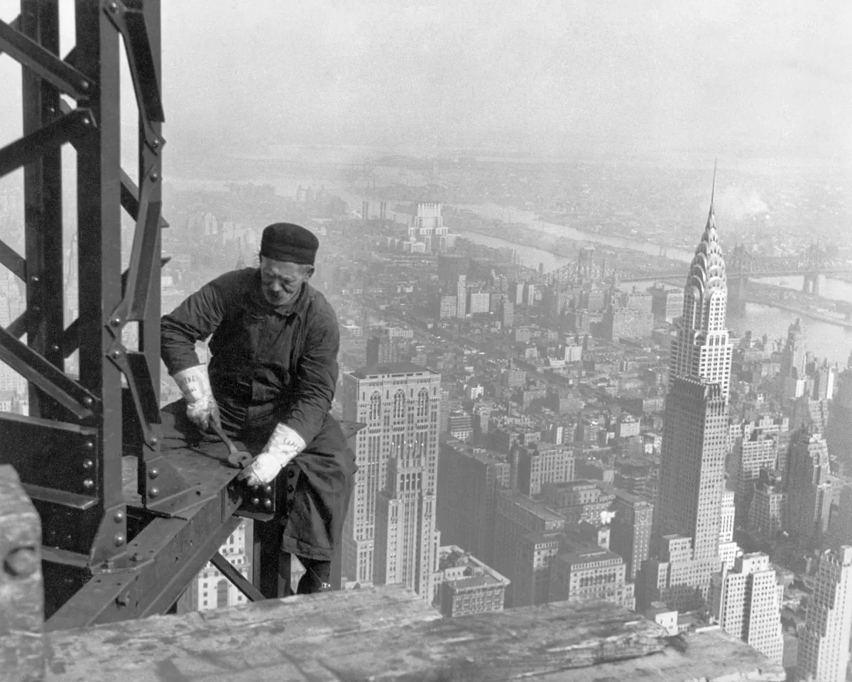 Empire State Building Skeleton. 1930. Source: U.S Government.