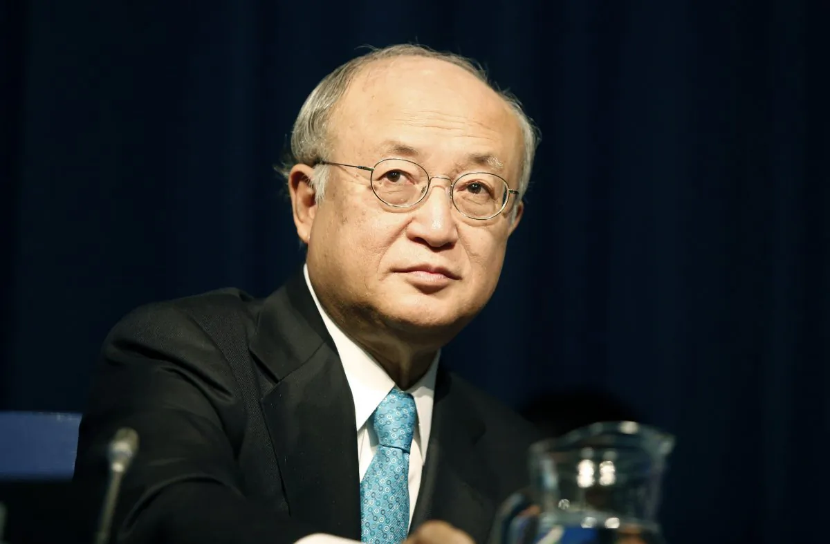 Yukiya Amano, Director General of the International Atomic Energy Agency (IAEA), attends the opening session of the 58th IAEA General Conference on Sept. 22, 2014, in Vienna. (Dieter Nagl/AFP/Getty Images)