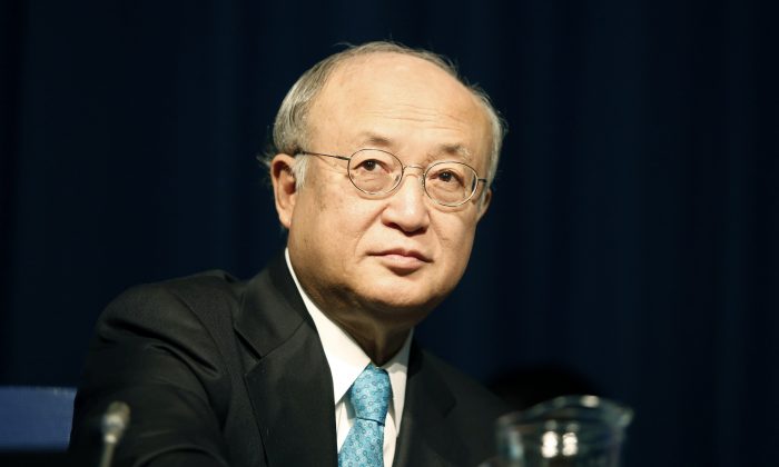 Yukiya Amano, Director General of the International Atomic Energy Agency (IAEA), attends the opening session of the 58th IAEA General Conference on Sept. 22, 2014, in Vienna. (Dieter Nagl/AFP/Getty Images)