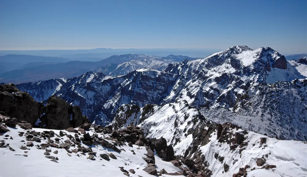 View from the top of the mt Toubkal via Shutterstock*