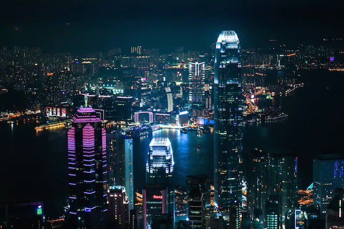 The skyline of Hong Kong seen from Victoria Peak on Nov. 9, 2014. (Benjamin Chasteen/Epoch Times)