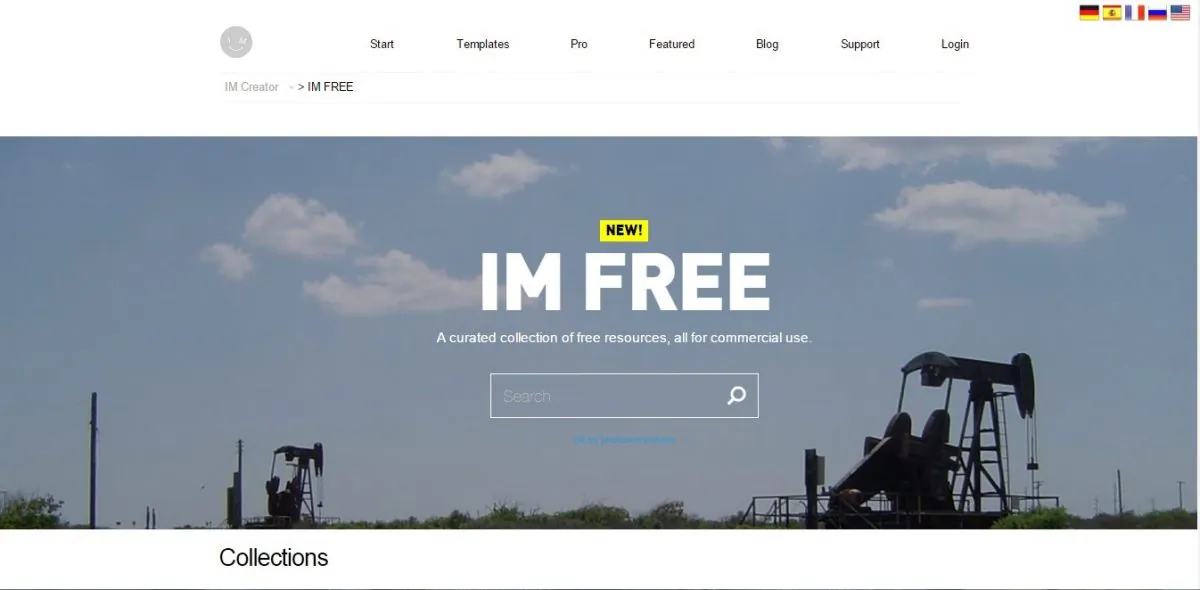 IM-Creator offers a way to create your website: choose a design, insert your content and publish it to the world.