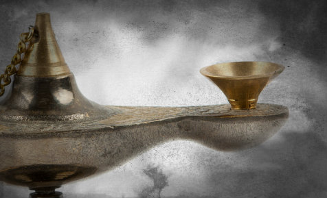 A file image of an ancient lamp. (Shutterstock; edited by Epoch Times)