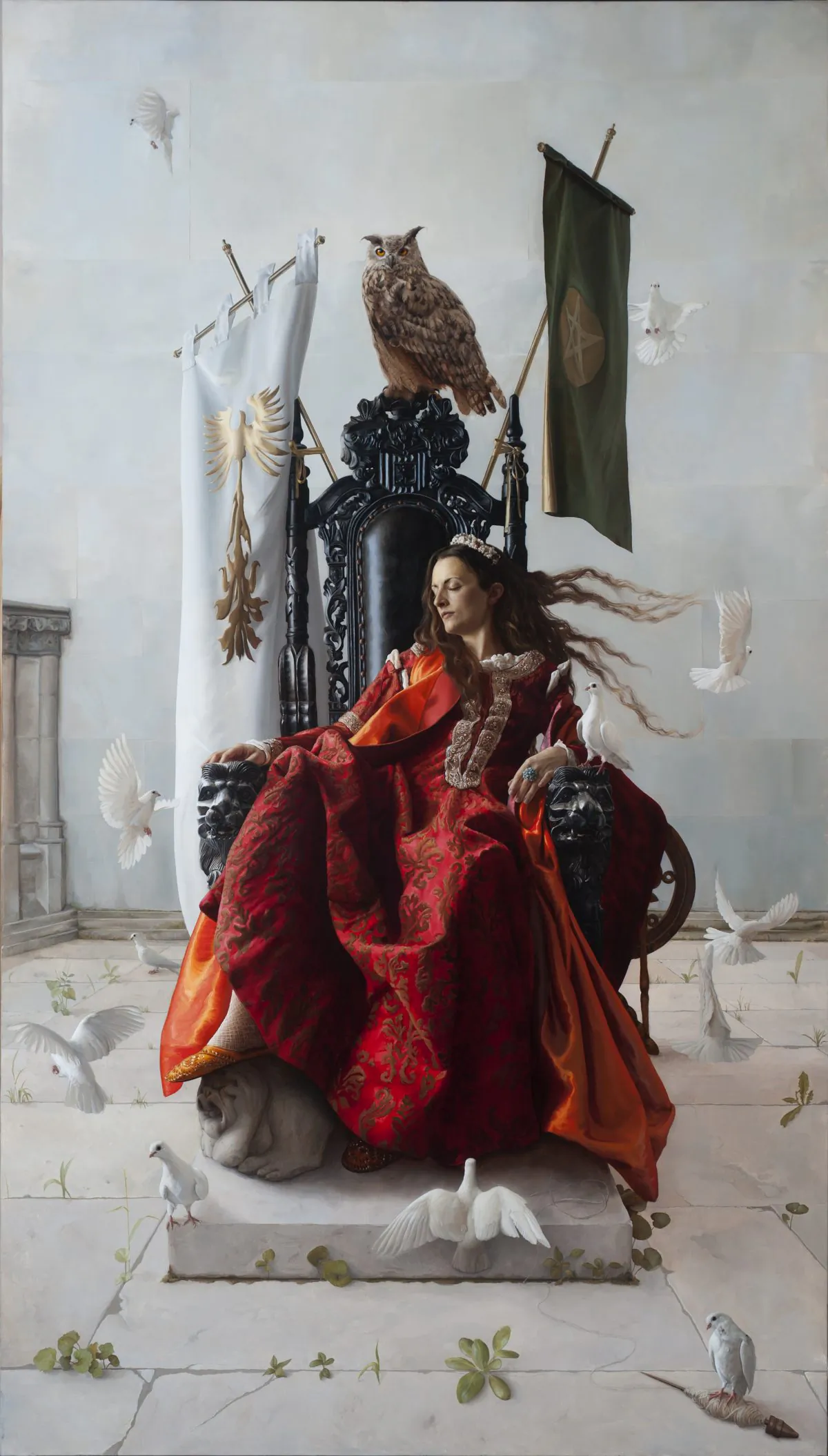 “Absolute Trust: Sleeping Beauty,” 2014, by Arantzazu Martinez, 90 by 51 inches, oil on linen.
(Courtesy of Arantzazu Martinez)
