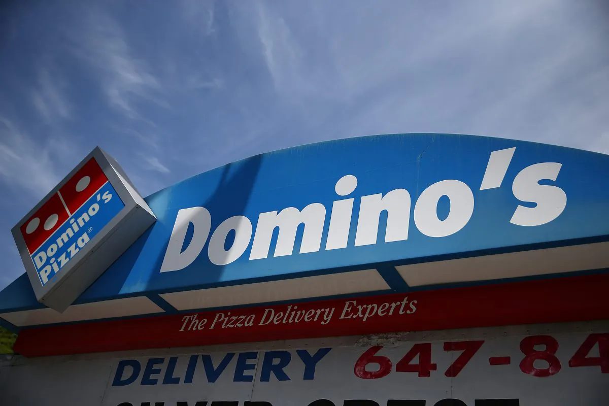A sign is posted outside of a Domino's Pizza restaurant on May 1, 2014 in San Francisco, Calif. (Justin Sullivan/Getty Images) 