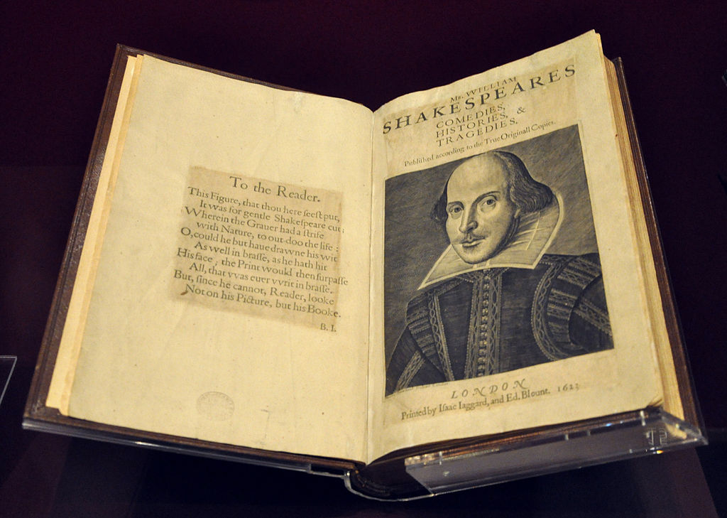 The recent discovery of a First Folio in St. Omer, France brings the total number of known copies to 233. (Victoria and Albert Museum, London, National Art Library)