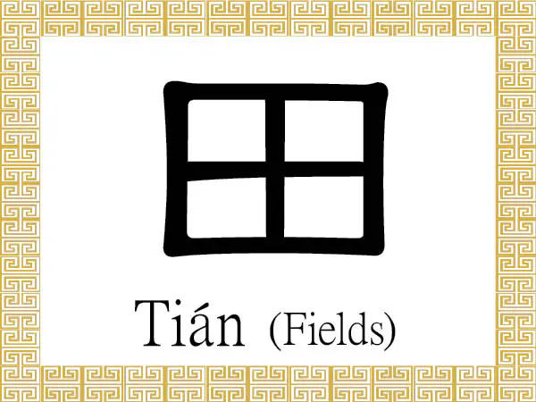 The Chinese radical/character 田 (tián) stands for arable land, cultivated ground, or agricultural fields. (Epoch Times)