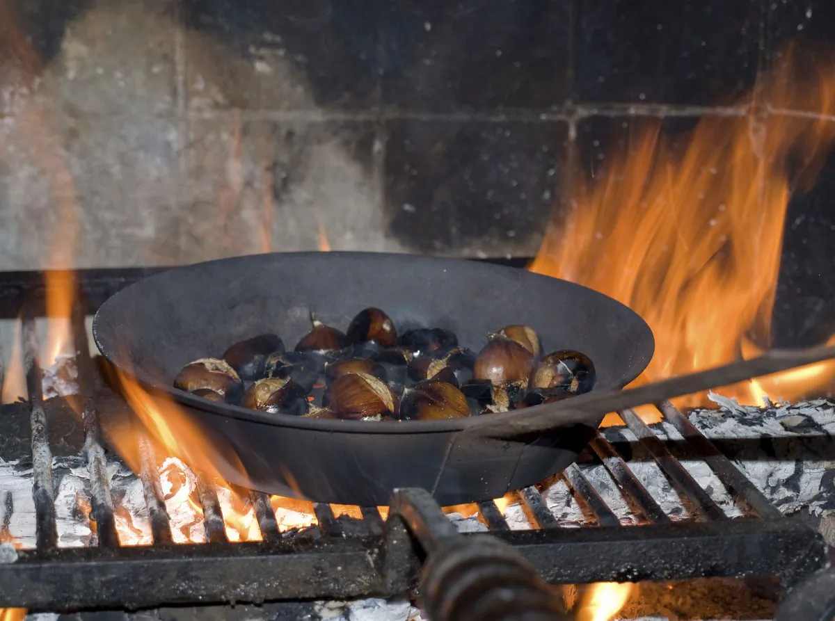  Roasting chestnuts over an open fire. (Lorenzo rossi/iStock/Thinkstock)
