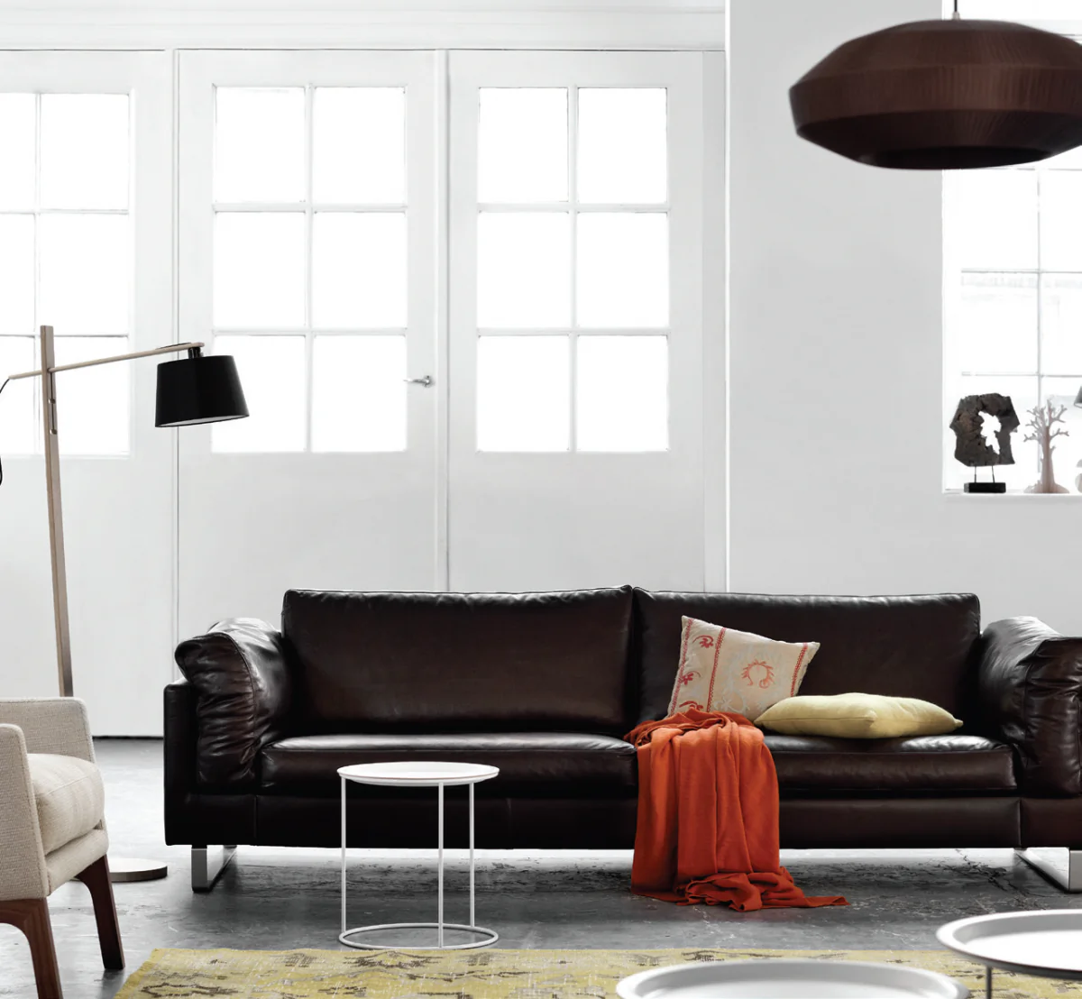  A large open concept living room designed for entertaining. (Courtesy of BoConcept) 