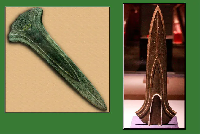 Left: Dirk found in France (Wikimedia Commons). Right: Dirk found in the Netherlands (Wikimedia Commons)