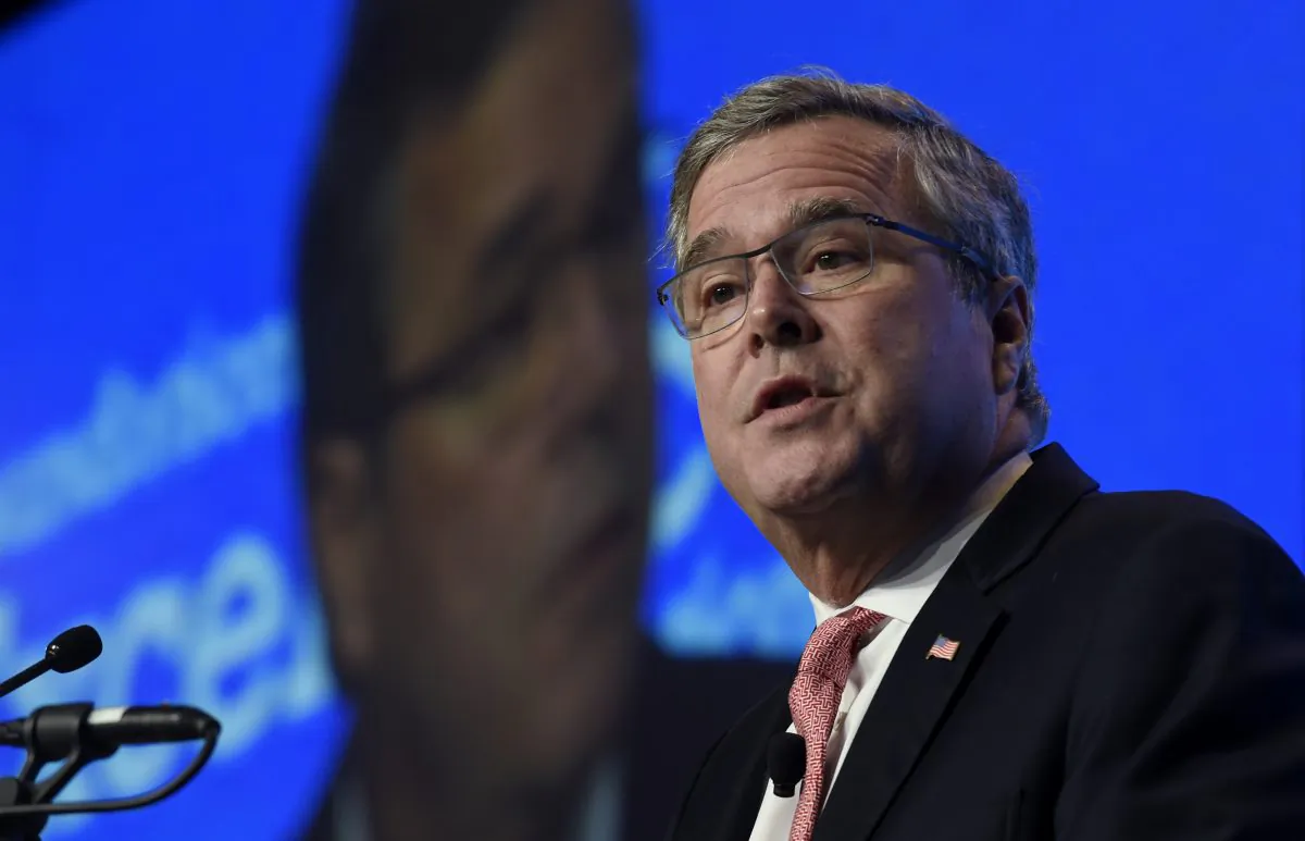 Former Florida Gov. Jeb Bush speaks in Washington on Nov. 20, 2014. (AP Photo/Susan Walsh)