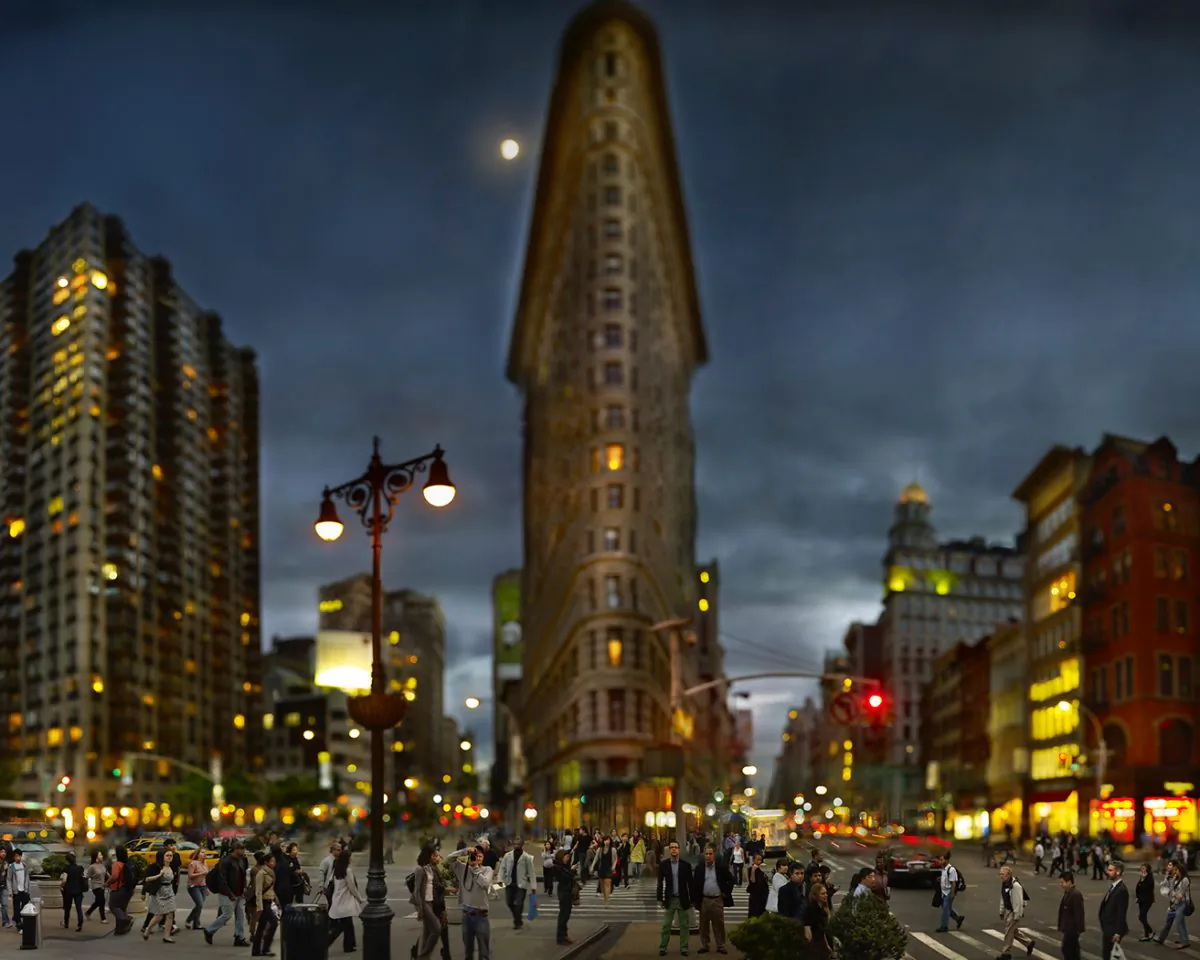 "Flatiron Building," by Jeff Chien-Hsing Liao. Composite digital photograph. (Courtesy of Museum of the City of New York)